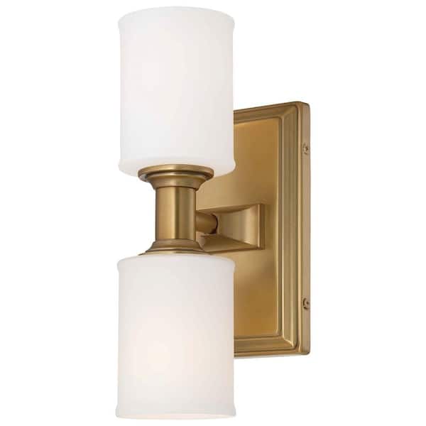 Minka Lavery Harbour Point 2-Light Liberty Gold Wall Sconce