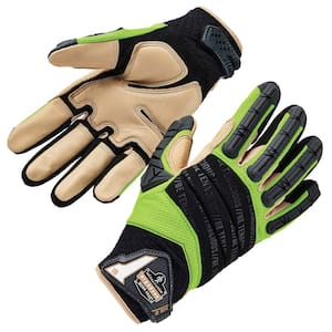 ProFlex 924LTR Medium Leather Reinforced Hybrid Dorsal Impact Reducing Gloves
