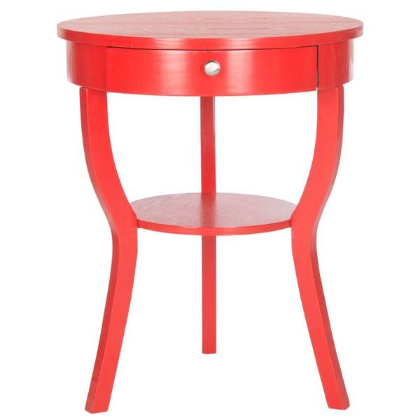 Safavieh Kendra Hot Red Storage End Table