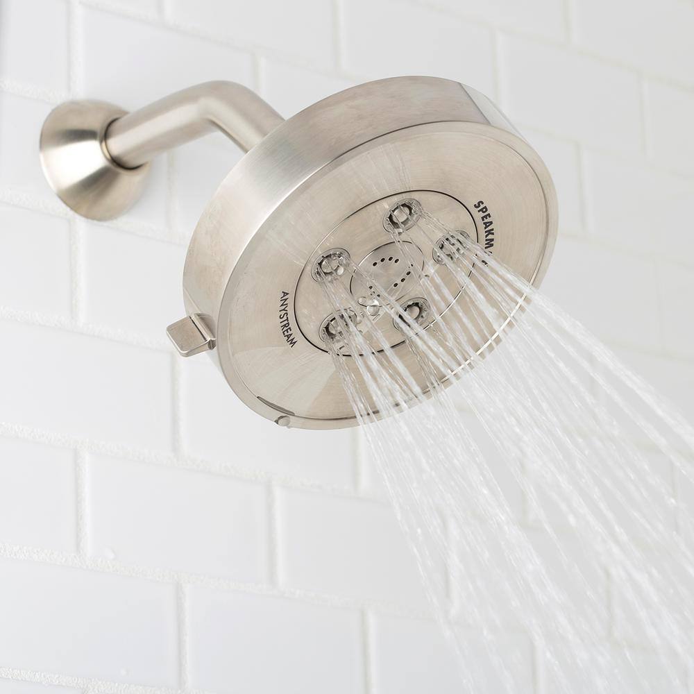Brushed Nickel Multi-Function Wall Mounted Shower Head