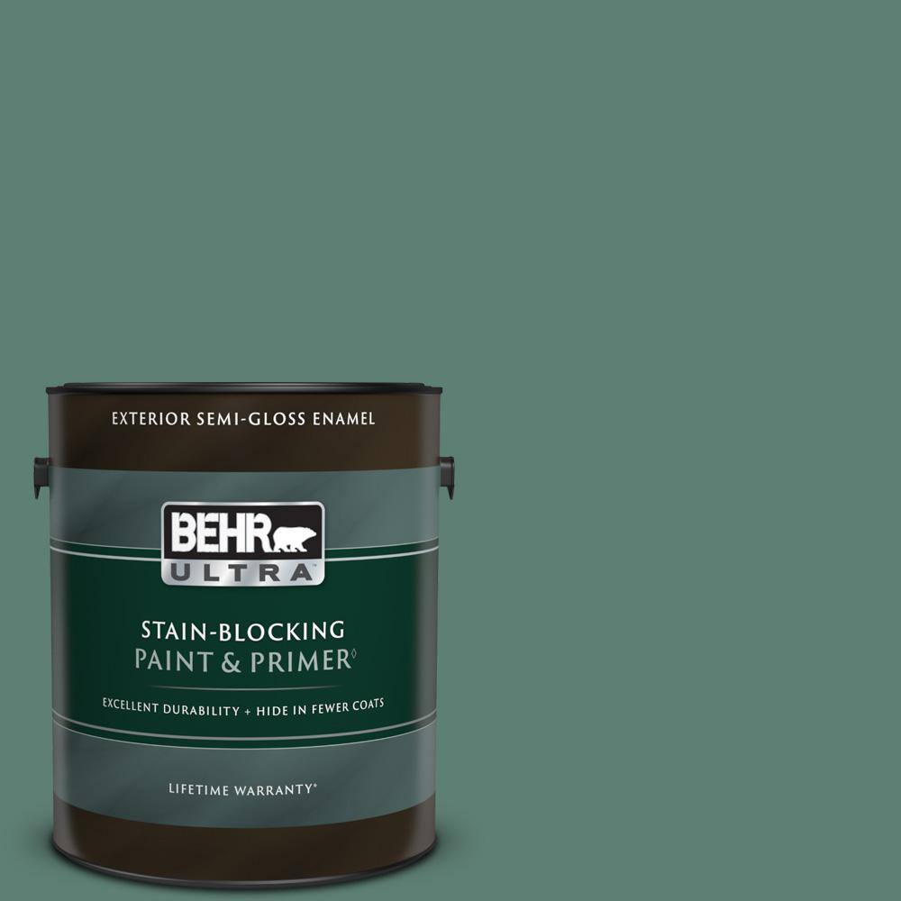 BEHR ULTRA 1 gal. M4406 Trellis Vine SemiGloss Enamel Exterior Paint