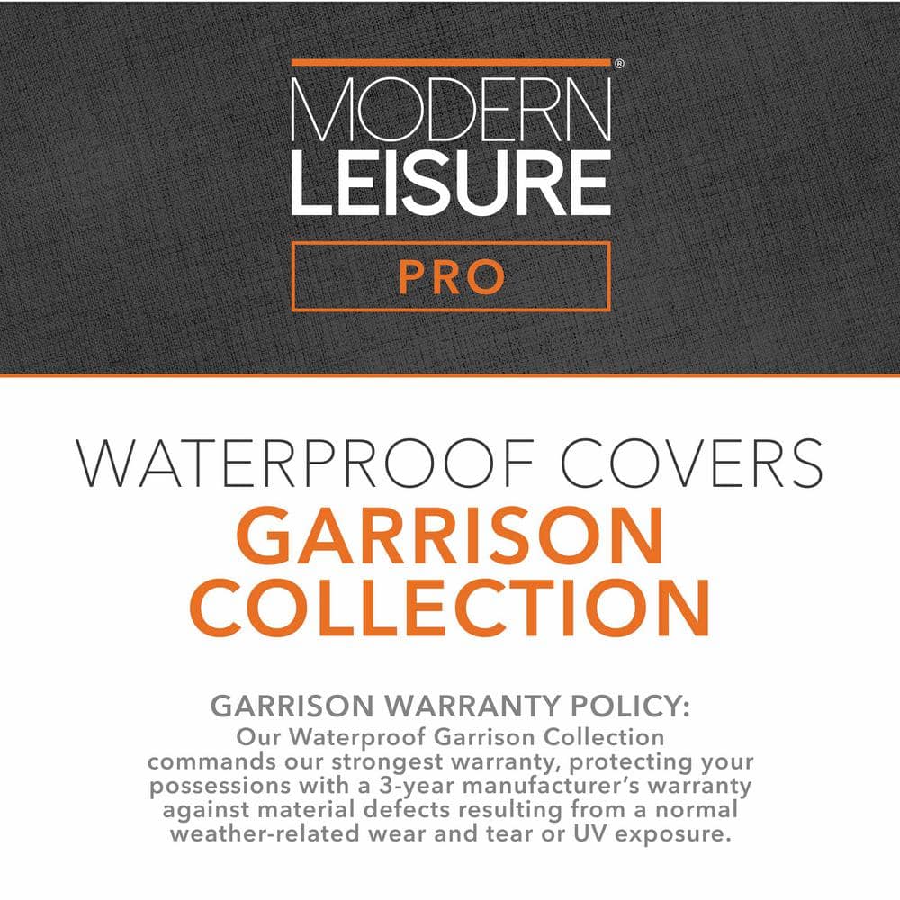 Granite Gray Waterproof Patio Fire Pit Cover, 42"L x 22"W x 17"H