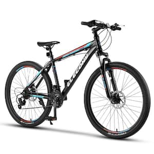 26 in. Aluminum Mountain Bike with 21-Speed in Black