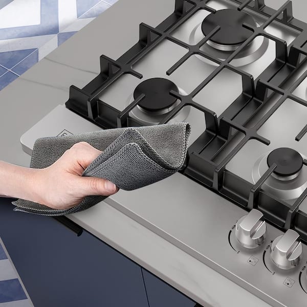 Pro-Style 30 in. Built-In Gas Cooktop in Stainless Steel with 5-Burners Including a 18000 BTUs Power Burner