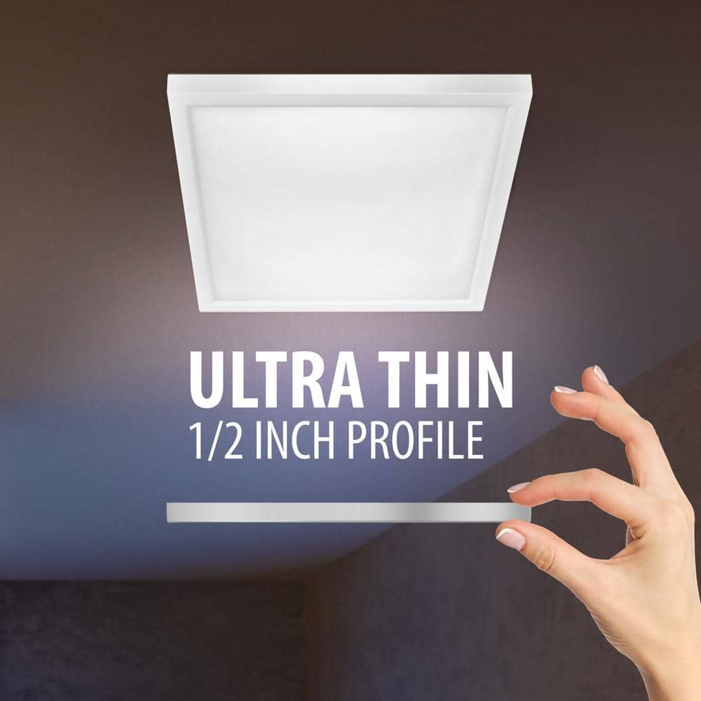 Feit 5-Inch White Aluminum LED Flat Panel Ceiling Light