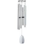 Signature Collection, Windsinger Chimes of Athena, Silver 44 in. Wind Chime WWSA