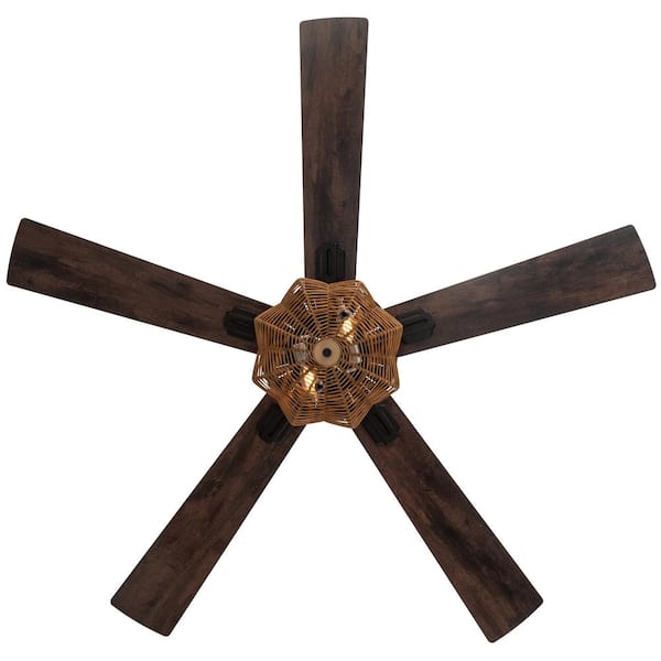 River of Goods 52 in. Indoor White Isla Bohemian Style Ceiling Fan with  Light Kit 20254 - The Home Depot