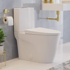 St. Tropez 2-Piece 1.1/1.6 GPF Dual-Flush Elongated Toilet in White