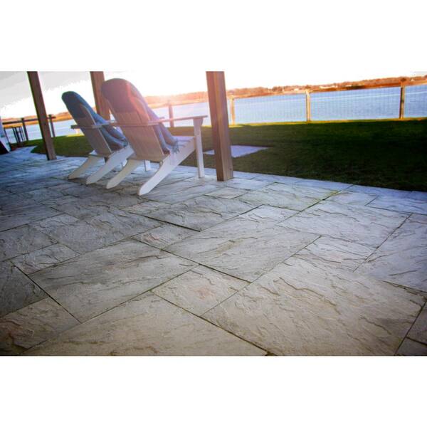 Nantucket Pavers Yorkstone 24 in. x 24 in. Tan Variegated Concrete Paver (22-Pieces/88 sq. ft./Pallet)