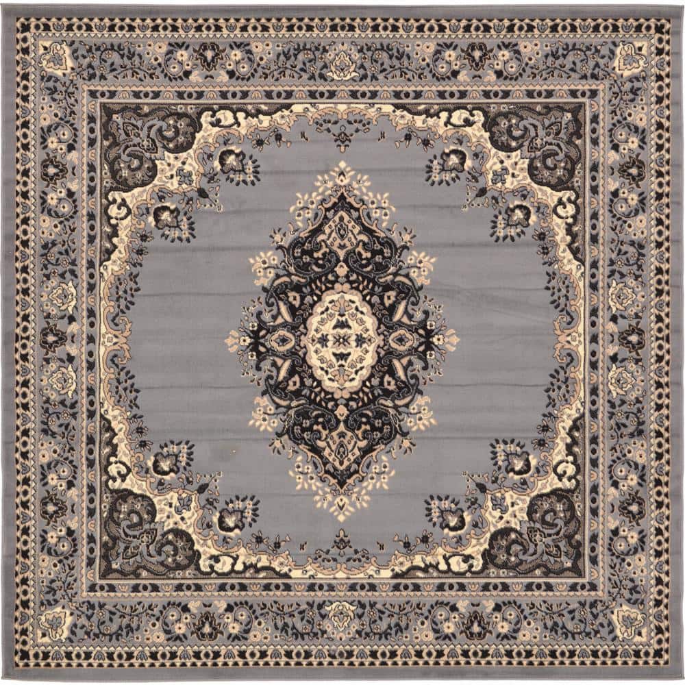 Reza Washington Gray 8' 0 x 8' 0 Square Rug price history on PriceWatchPro
