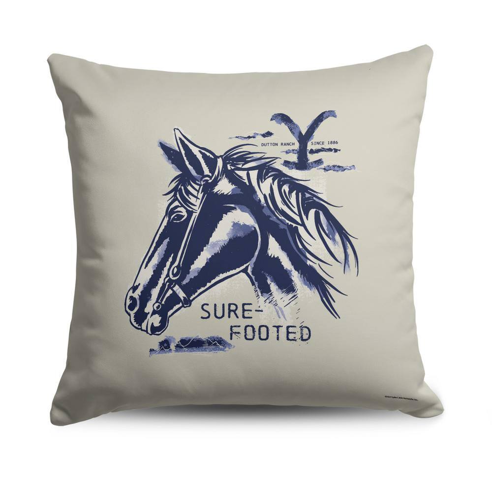 Yellowstone Sure Footed Printed 18x18  Multi Color Throw Pillow price history on PriceWatchPro