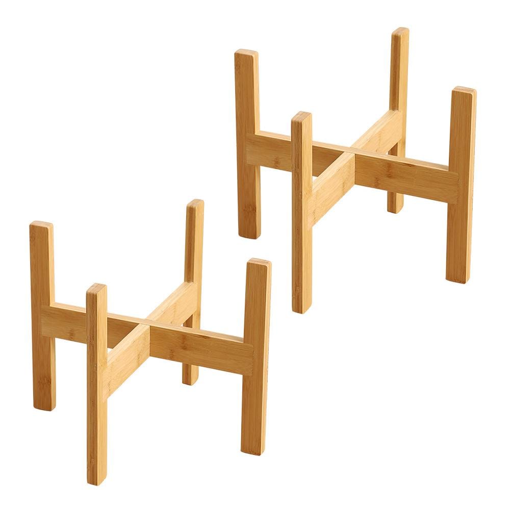 11 in. H Wood Stand Flower Stand Adjustable Bracket