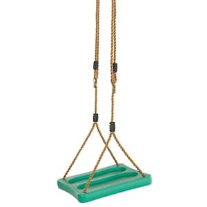Machrus Swingan One Of A Kind Standing Swing With Adjustable Ropes Fully Assembled, Green