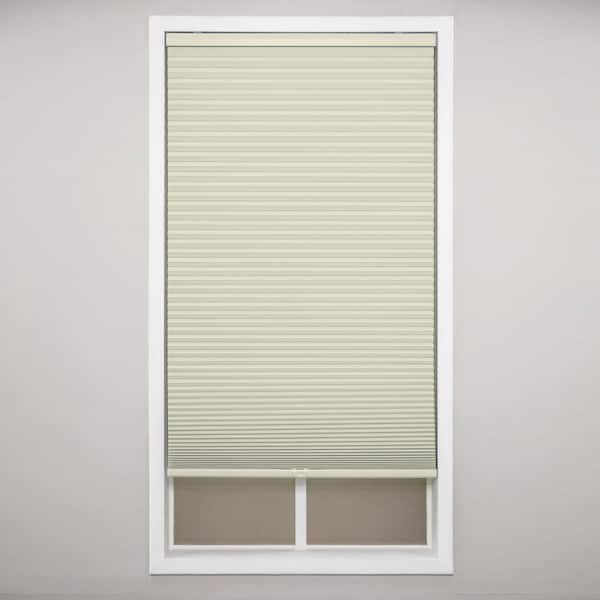 Perfect Lift Window Treatment Alabaster Cordless Blackout Eco Polyester Cellular Shades - 47.5 in. W x 72 in. L