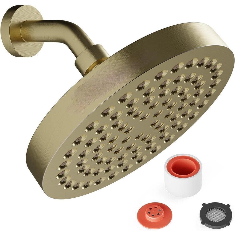 Rainfall Shower Head 1-Spray Patterns with 2.5 GPM 6 in. Ceiling Mount Rain