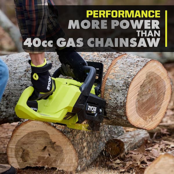 RYOBI - 和音　RYOBI 　電気チェンソー　新品　予備チェン刃付き、オイル付き RYOBI 40V 10 in. Battery Powered Chainsaw (Tool Only