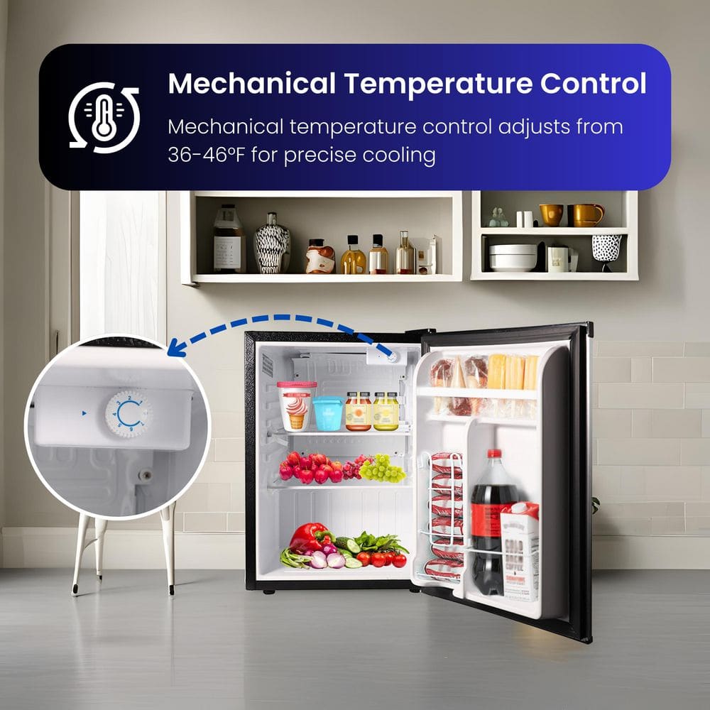 Compact Stainless Steel 2.6 cu.ft. RV Refrigerator