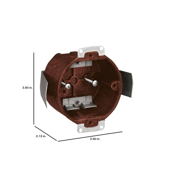 Carlon 3 1 2 In Old Work Round Fixture Outlet Box Case Of 50 3080 9 The Home Depot