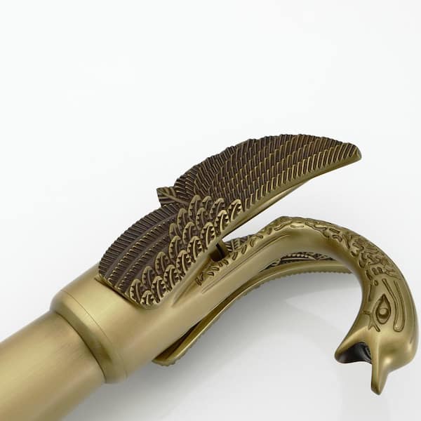 Swan Single Hole Single Handle Bathroom Vessel Sink Faucet With Pop Up Drain in Antique Brass