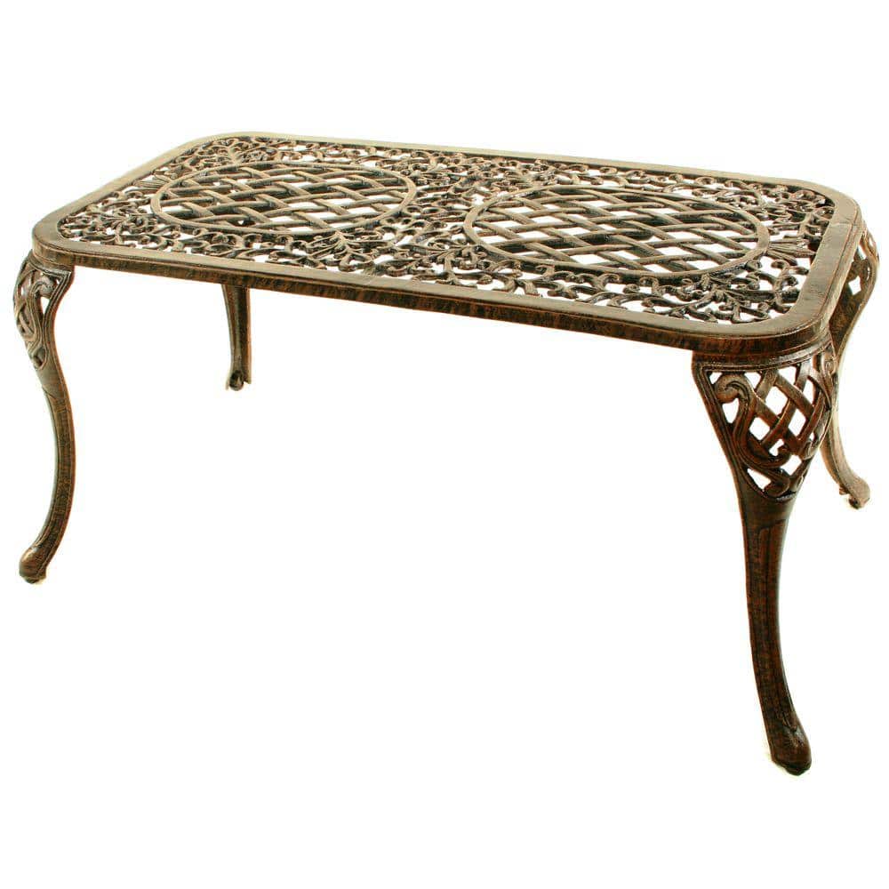 Oakland Living Mississippi Patio Cocktail Table-2007-AB - The Home Depot