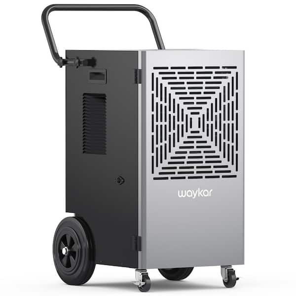 155 pt. 7500 sq. ft. Bucketless Commercial Industrial Dehumidifier in Black with Pump for Basements, Warehouses, Gyms
