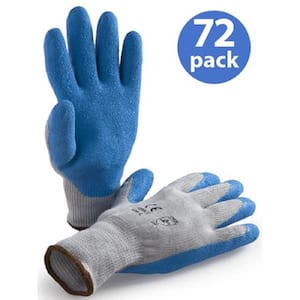 Large Premium Latex Coated Glove (72 Pair Value Pack)