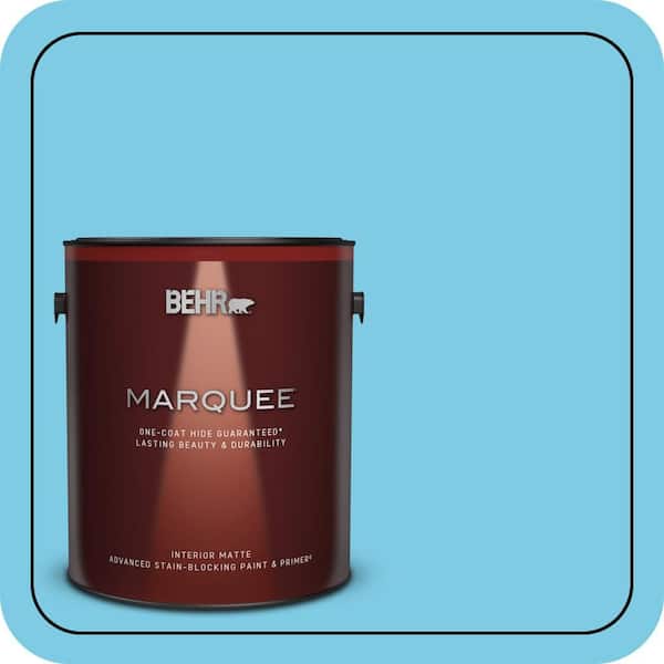 BEHR MARQUEE 1 gal. #P490-3 Big Chill Matte Interior Paint & Primer