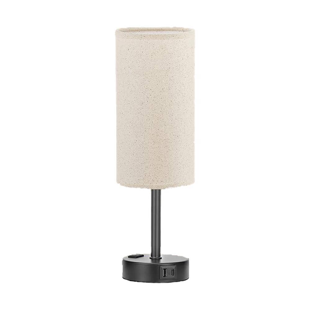 Plug and Play 14 in. Touch Black Dimmable Integrated LED Task and Reading L