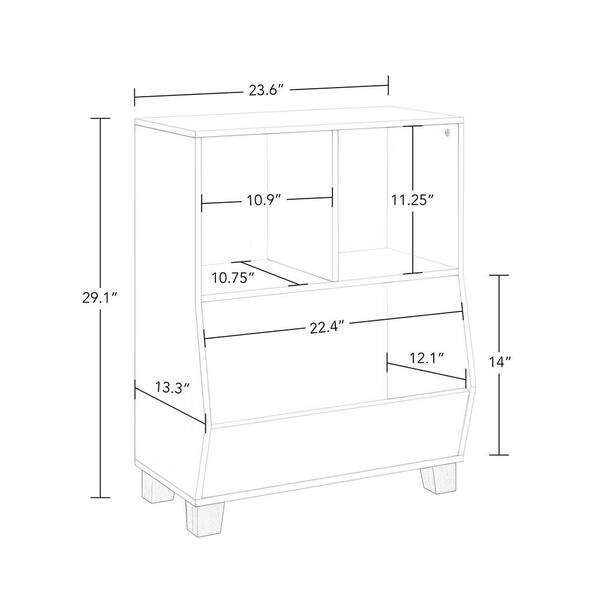 Kids' Toy Storage Organizer - White – Guidecraft