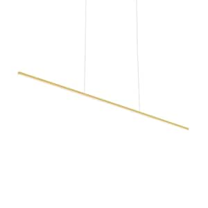 Vega Minor 60 in. 1 Light 42-Watt Brushed Gold Integrated LED Pendant Light