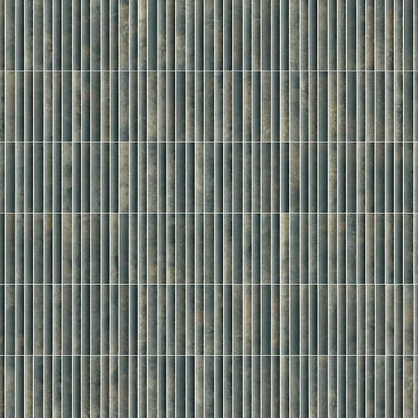 Merola Tile Rubik Verde 5-7/8 in. x 11-3/4 in. Ceramic Wall Tile (10.78 sq. ft./Case)