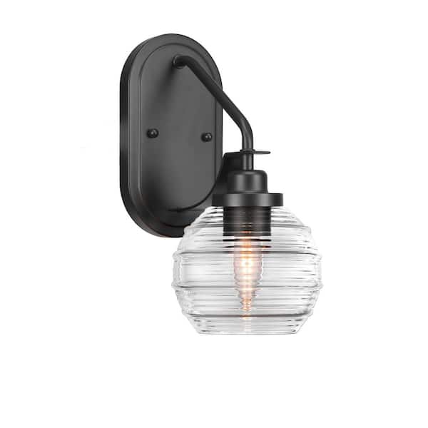 Unbranded Monroe 1-Light Matte Black Wall Sconce