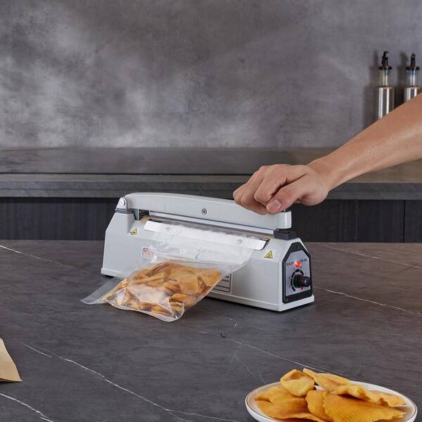 VEVOR Impulse Sealer 8 in. Manual Food Vacuum Sealer Machine with