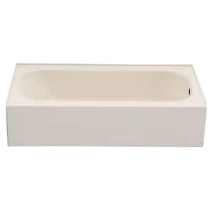 BootzCast 60 in. x 30 in. Soaking Alcove Bathtub with Right Drain in Biscuit