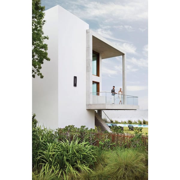 HINKLEY Hinkley Atlantis Medium LED 120v Wall Mount Lantern, Bronze