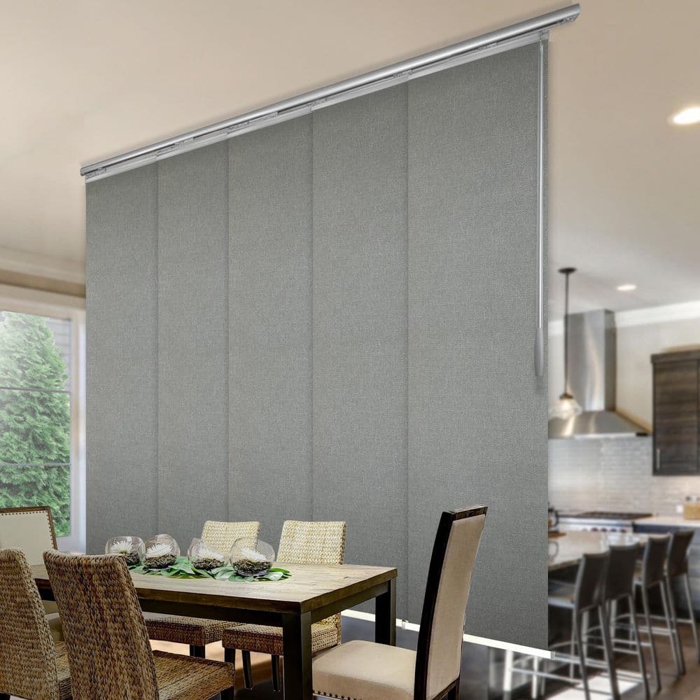 Ulysses 58 in. - 110 in. W x 94 in. L Adjustable 5- Panel White Single Rail Panel Track with 23.5 in. Slates price history on PriceWatchPro