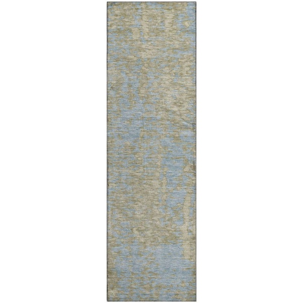 Addison Rugs Mayfield Premium Machine Washable Abstract AMF949 Beige 2 ft. 3 in. x 7 ft. 6 in. Runner Rug