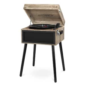 Bluetooth Record Player Stand with 3-Speed Turntable