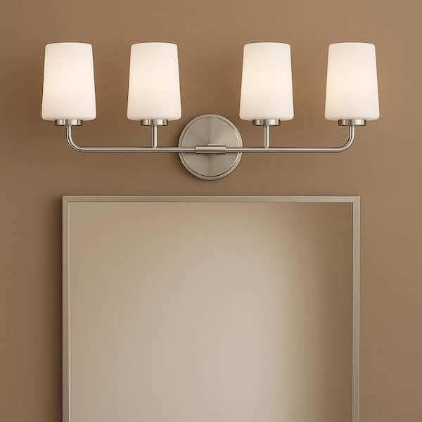 LARK Kline 33.0 in. 4 Light Chrome Vanity Light