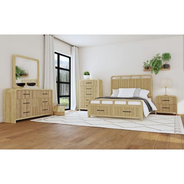Picket House Furnishings Woodridge Natural 5-Drawer 36 in. Chest of Drawers