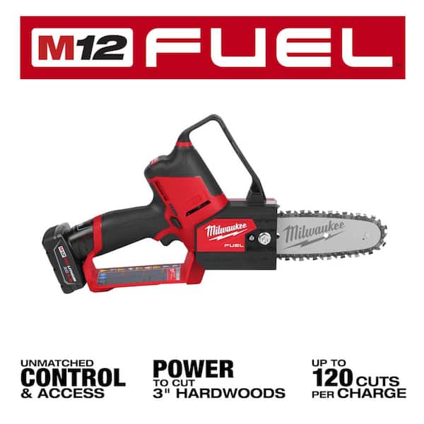 M12 FUEL 12V Lithium-Ion Brushless Cordless 6 in. HATCHET Pruning Saw w/M12 1 Gal. Sprayer, (2) Battery, (2) Charger