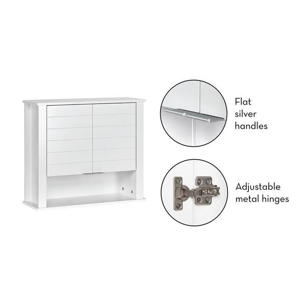 RiverRidge Home Madison Collection 2 Door Wall Cabinet - White