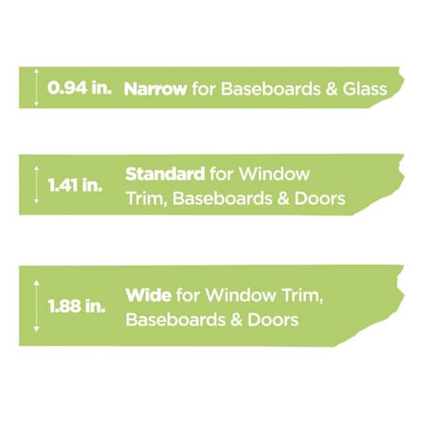 3M - Scotch 1.41 In. x 60.1 Yds. Rough Surface Green Painter's Tape (1 Roll)