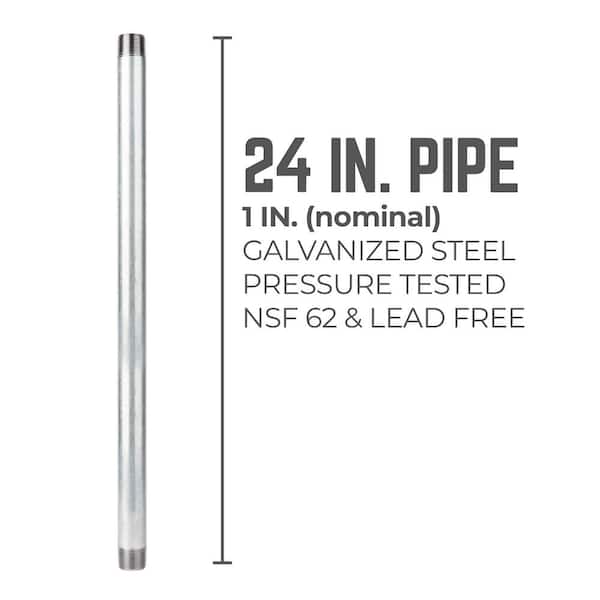 STZ 1 in. x 2 ft. Galvanized Steel Pipe