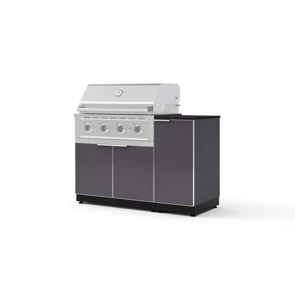 "Outdoor Kitchen 4-Piece 4-Burners Propane Gas Grill Island in Gray w/36"" Performance Grill & Dekton in Sirius-Countertop" price history on PriceWatchPro