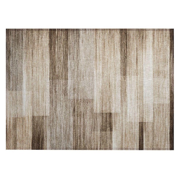 Chantille Machine Washable Indoor/Outdoor Abstract ACN2082 Brown 1 ft. 8 in. x 2 ft. 6 in. Accent Rug