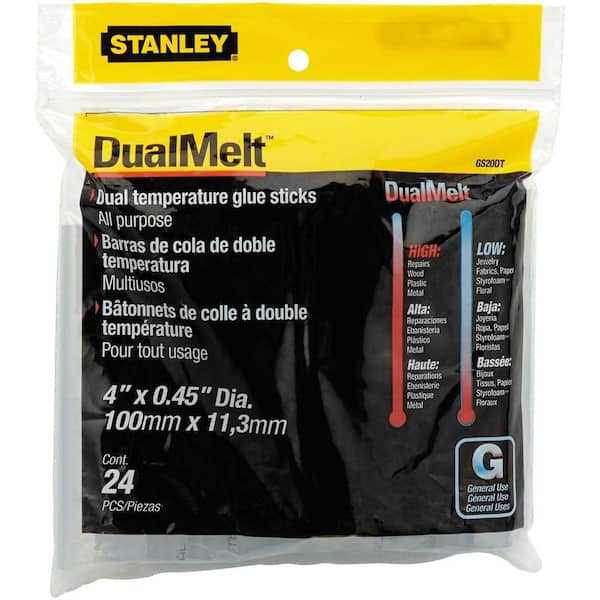 Stanley 4 in. Dual Temperature Glue Sticks (24 Pack)