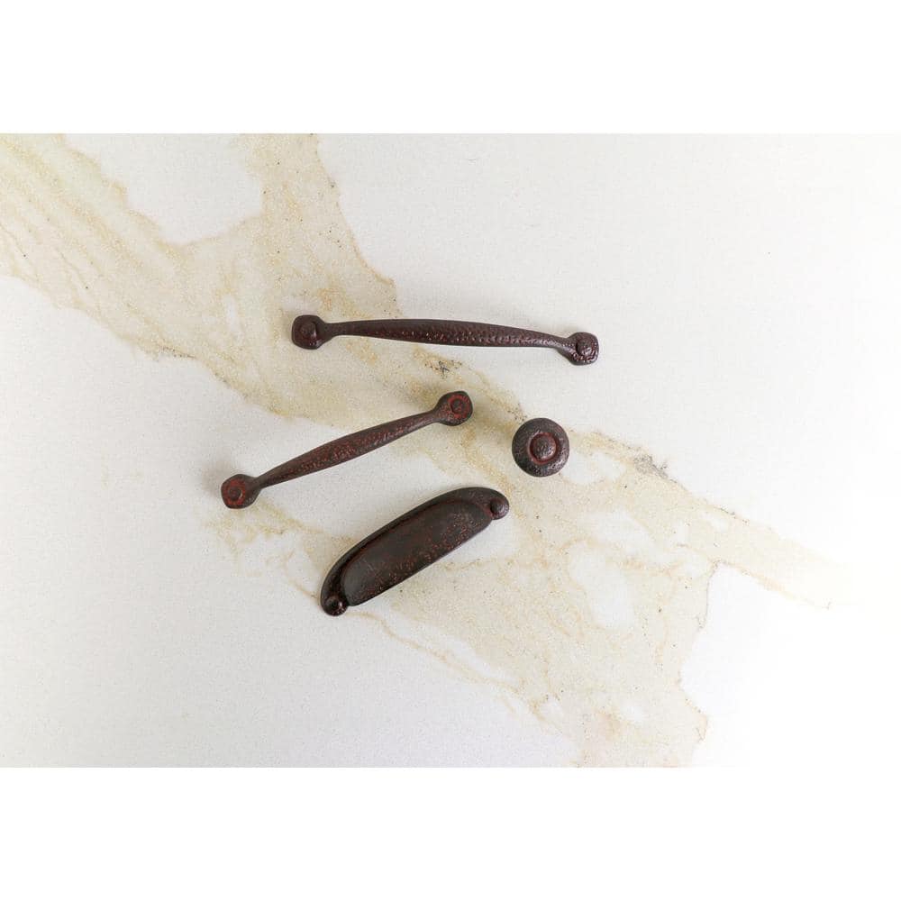 Rustic Iron Matte Black Kitchen Cabinet Handles