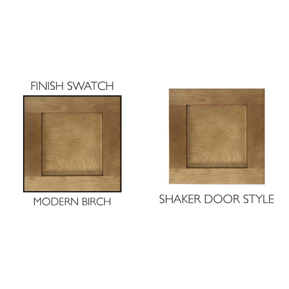 Modern Birch 24-Inch Freestanding Bathroom Vanity Cabinet