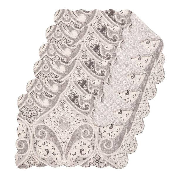 C&F HOME Nazima Gray Placemat (Set of 6)